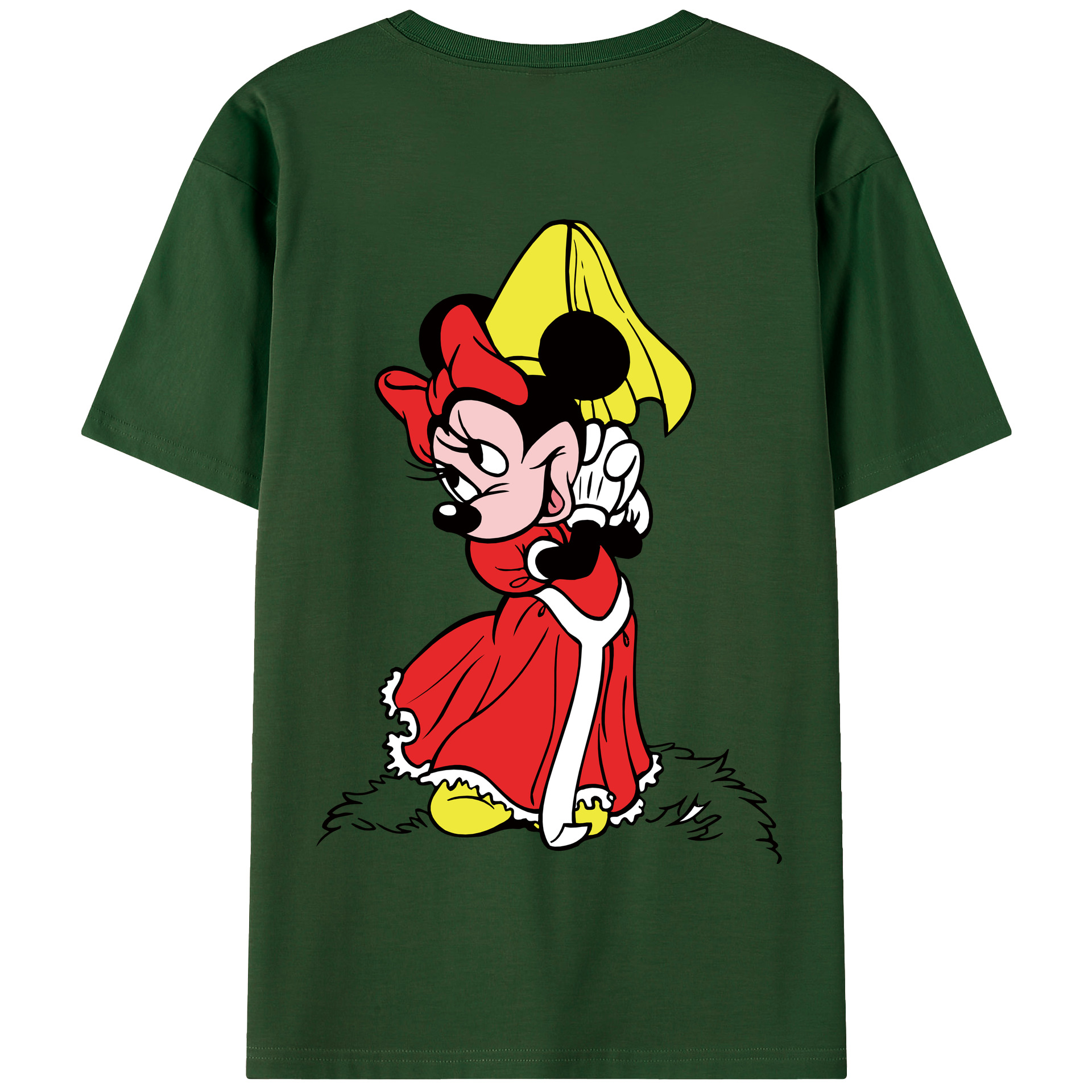 （画像用） ミッキーマウス Mickey Mouse 綿100％半袖Tシャツ（背面プリント）